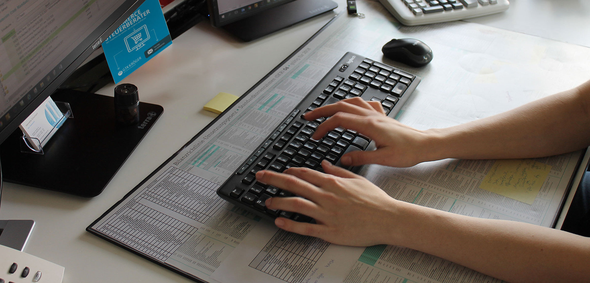 Texteingabe für einen Artikel im Blog Steuerberatung E-Commerce